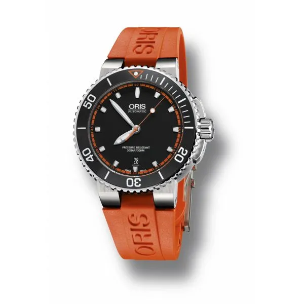 Oris Aquis Date Rubber strap and black dial 01 733 7653 4128 07 4